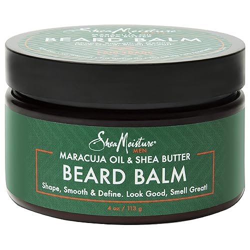 Sheamoisture Beard Balm for a Full Beard Maracuja Oil and Shea Butter to Soften and Shine Beards 4 oz