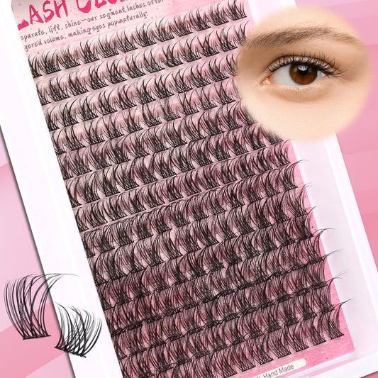 Breeze Lash Clusters Wispy Natural Eyelash Clusters Eyelash Extensions C Curl Individual Lashes 6 Mix Length Natural Look Lashes with Thin Lash Band Beauty and Personal Care Himirell Default Title