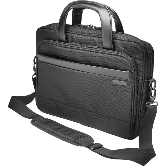Kensington Briefcase Laptop Bag, Black, 16.5" x 18.3" x 6"