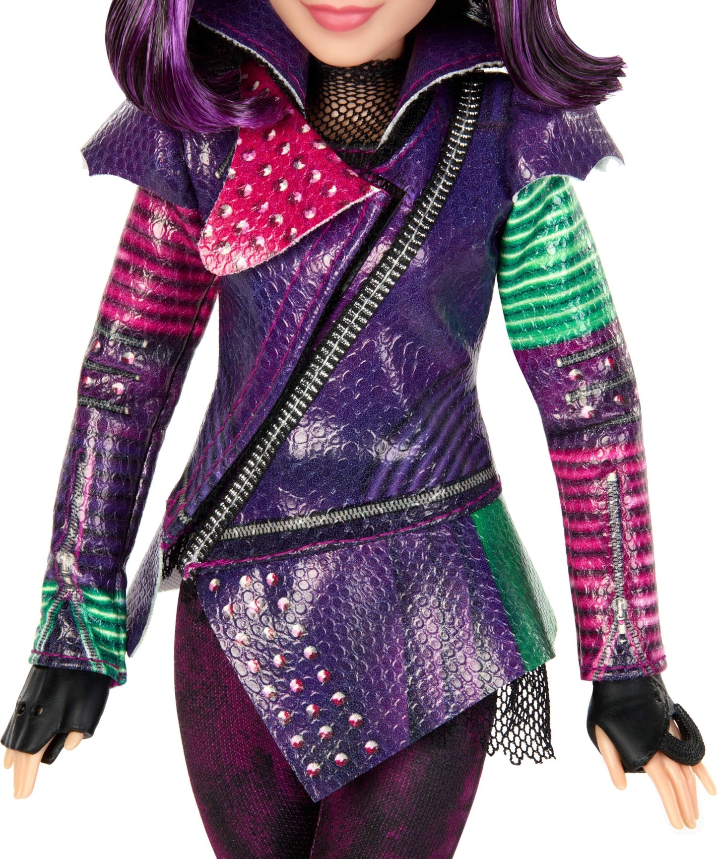 Mattel Descendants Mal Isle of The Lost Tenth Anniversary Fashion Doll with Removable Outfit, Accessory & Bendable Joints, Inspired by The Movies