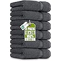 Utopia Towels 6 Pack Premium Hand Towels Set, 16 by 28 inches, 100% Ring Spun Cotton, Ultra Soft and Highly Absorbent 600GSM Towels for Bathroom…