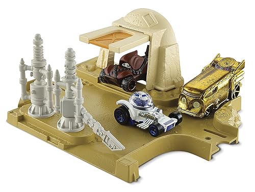Hot Wheels Star Wars EP8 Character Car LP Playset