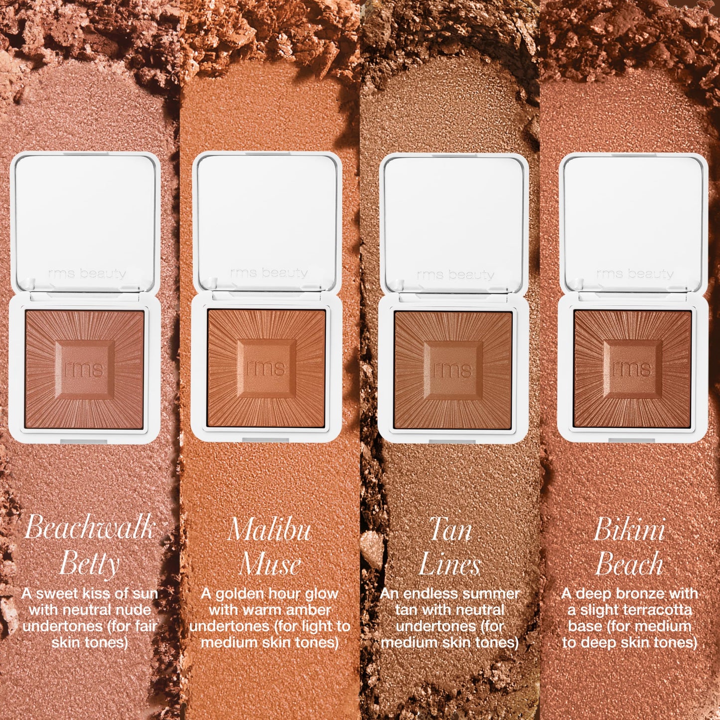 RMS Beauty Redimension Hydra-Bronzer - Talc-Free Gel-to-Powder Bronzer & Highlighter - Hydrating Cream Bronzer for Natural Glow & Sculpted Contour