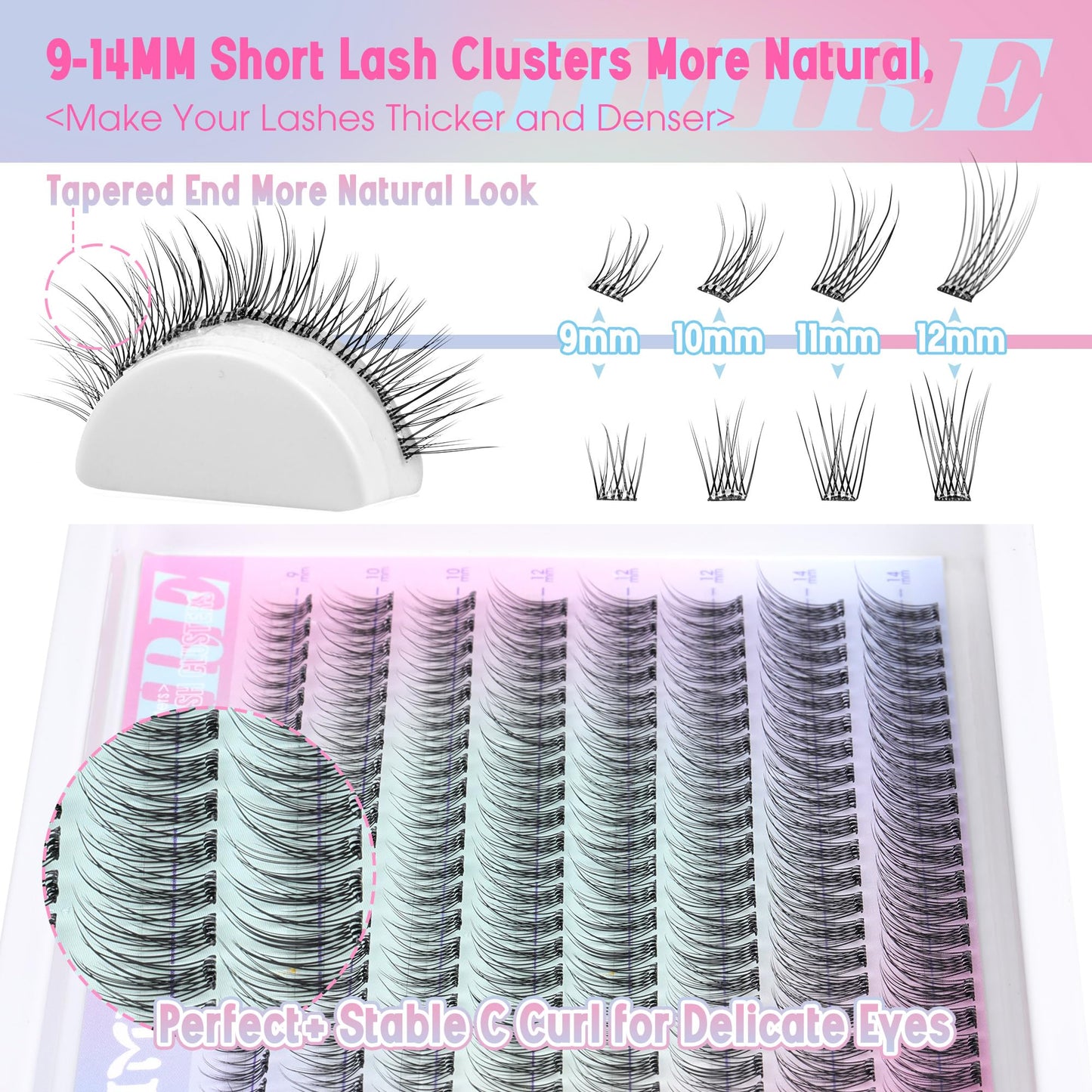 JIMIRE HELLO BEAUTY Multipack High Drama 615 Eyelashes Manga Anime Lashes 5 Pairs Pack