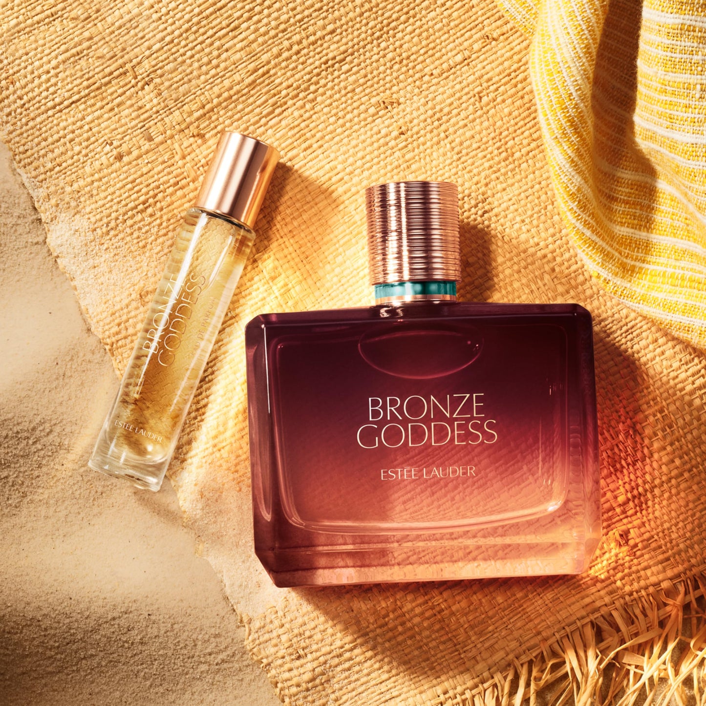 Estée Lauder Bronze Goddess Eau de Parfum Spray with Notes of Tiare Flower, Coconut, Amber, Sandalwood and Vanilla | Perfumes for Women, Travel Size