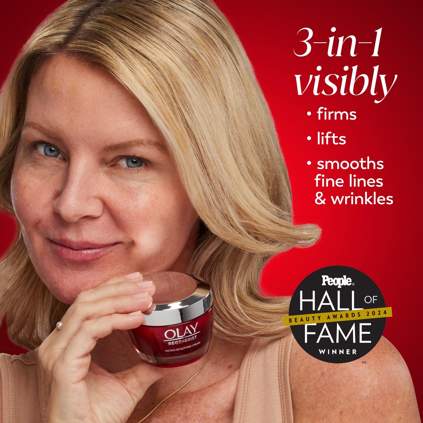 Olay Face Moisturizer, Regenerist Micro-Sculpting Cream for Women, Trial Size - Instant Hydration, Anti-Aging, Anti-Wrinkle, Firming Skin Care