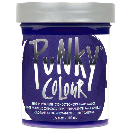 Punky Violet Semi Permanent Hair Color - Vegan, Cruelty-Free Conditioning Hair Dye, Lasts Up to 35 Washes, 3.5 fl oz