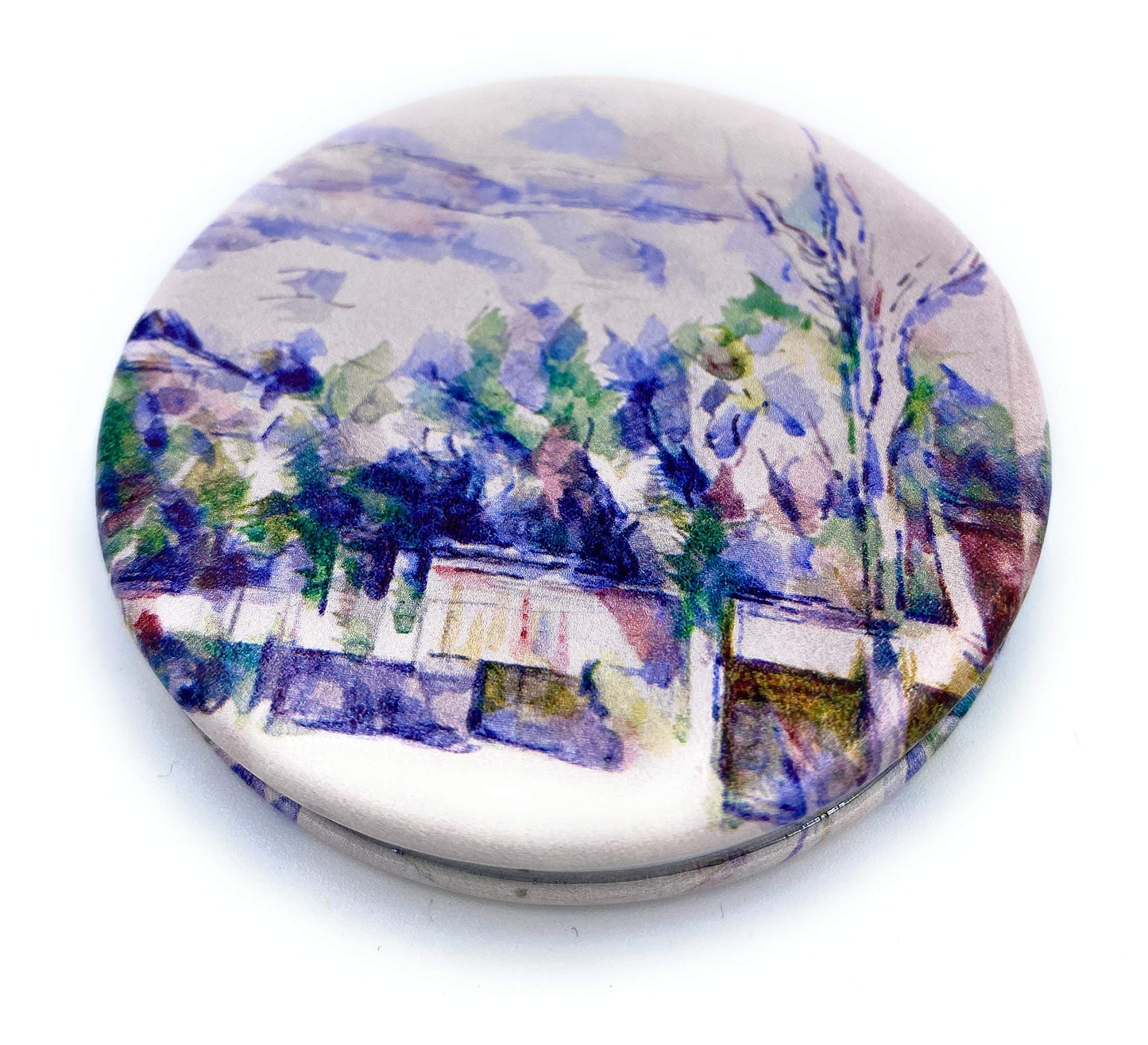 Aeisage Compact Mirror White Pocket Mirror Bulk for Kids Small Travel Mirror for Bags Paul Cezanne Art Print Unique Makeup Gift for Girls