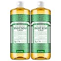Dr. Bronner's Pure-Castile Magic Liquid Soap (Almond, 32 Ounce, 2-Pack)- Made with Regenerative Organic Certified Oils, 18-in1 Uses: Face, Hair, Hand