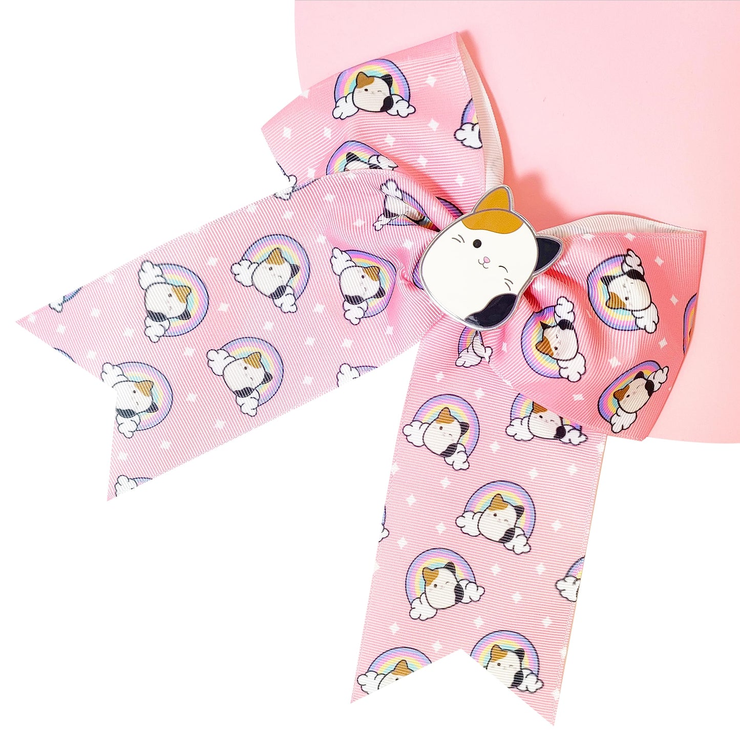 LUV HER Cute Squishmallows Hair Bows For Girls - One Large Squishmallows Printed Hair Bow with a Charm Featuring your Favorite Character - Alligator