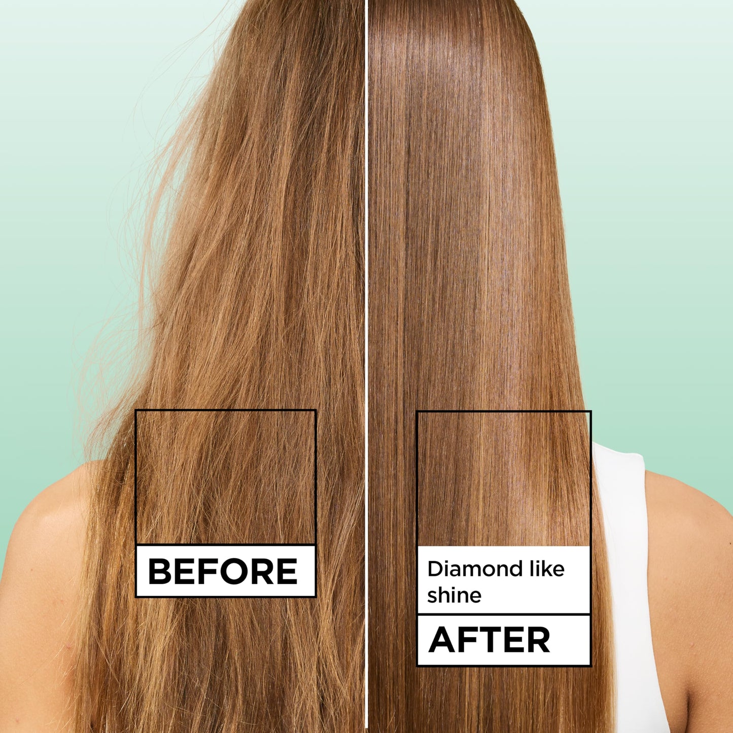 Garnier Fructis Diamond Sleek Hair Shine Spray, Up to 100-Hour Frizz Control, Heat Protectant up to 450°F with Vegan Keratin Smoothing Complex