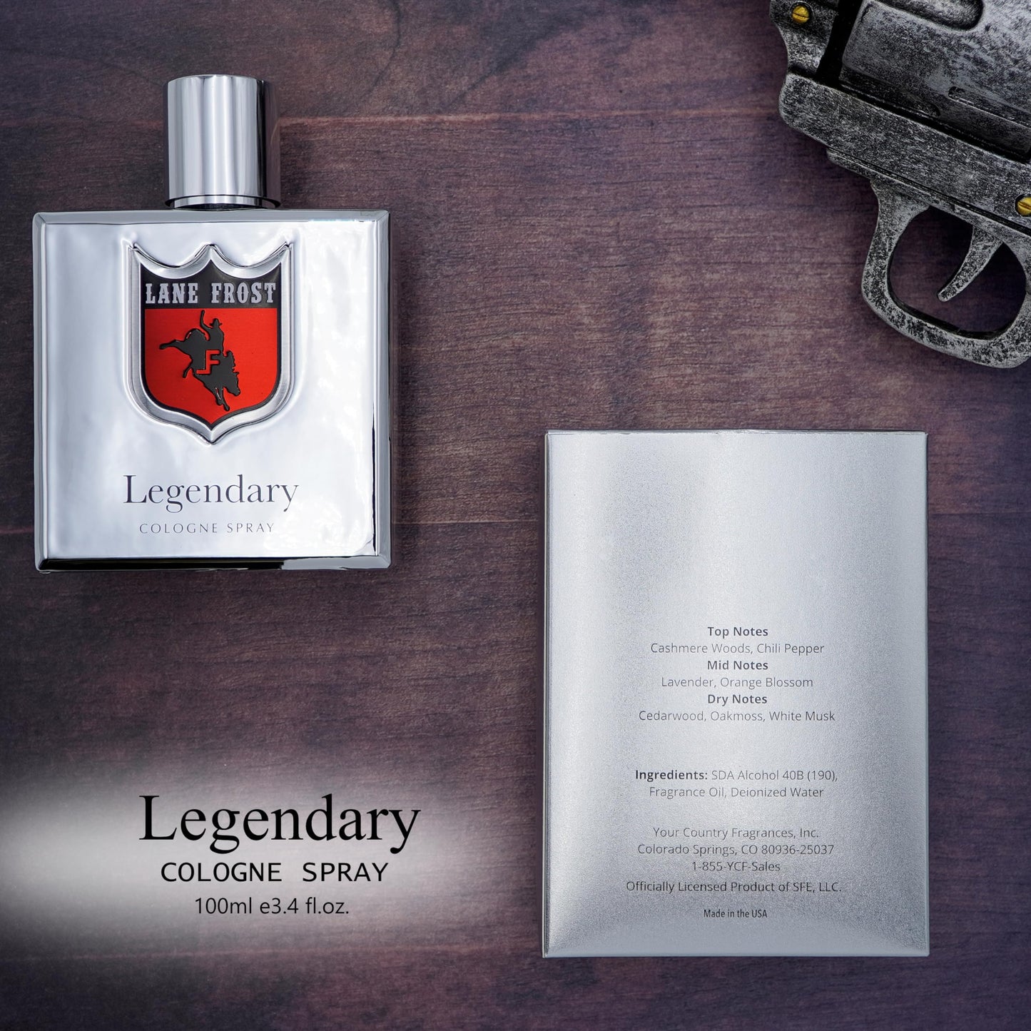Lane Frost Legendary Cologne Brand Legendary Chrome Cologne 3.4fl oz