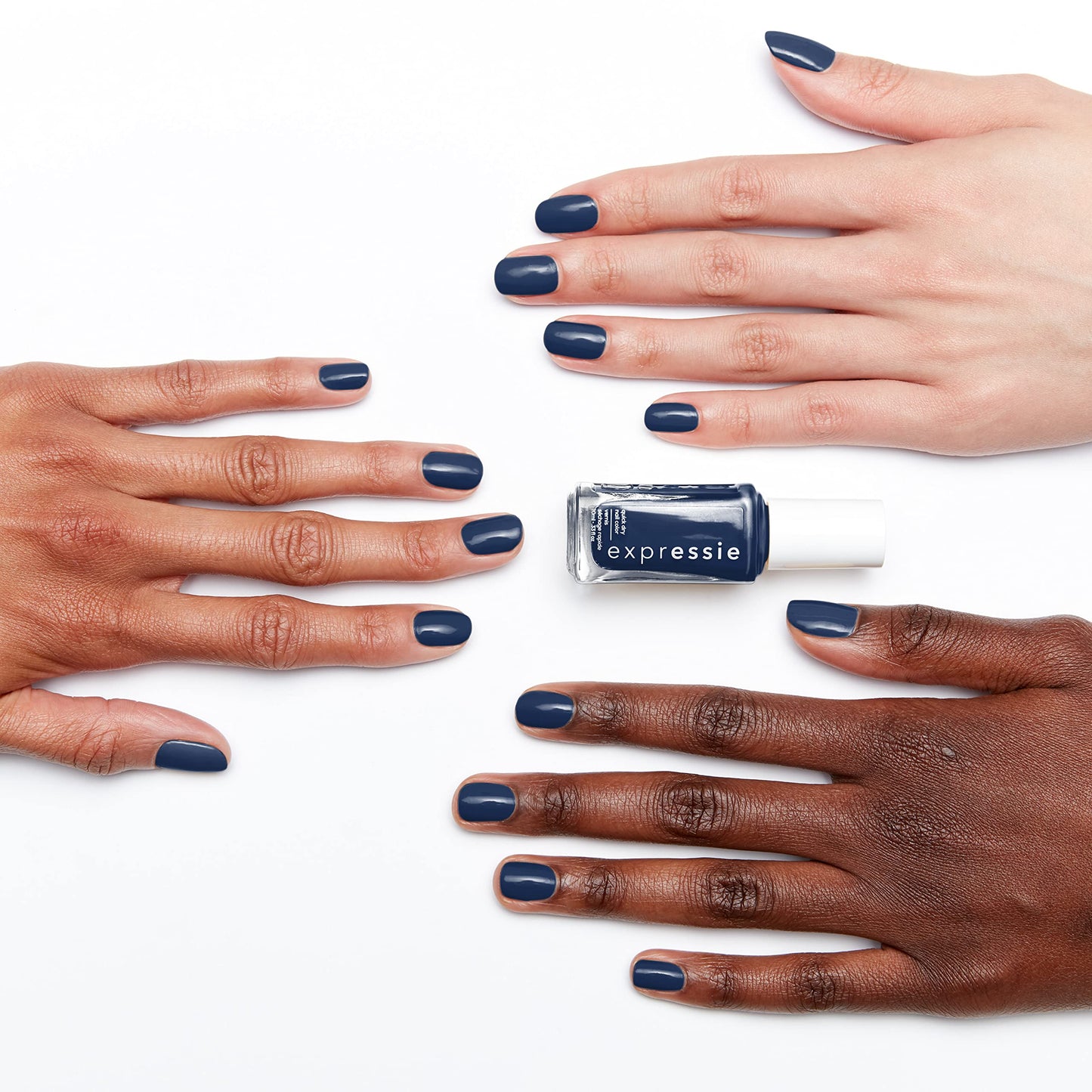 Essie expressie, Quick-Dry Nail Polish, 8-Free Vegan, Navy Blue, Left On Shred, 0.33 fl oz Beauty & Personal Care essie