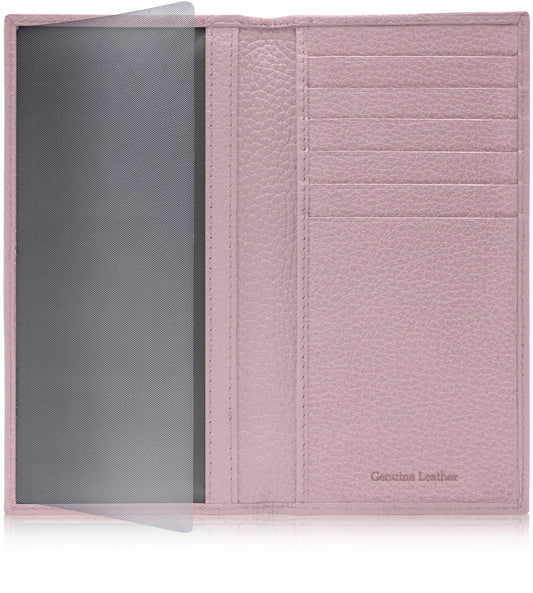 Access Denied Genuine Leather Checkbook Cover For Women & Men - Checkbook Holder For Duplicate Checks Card Wallet RFID
