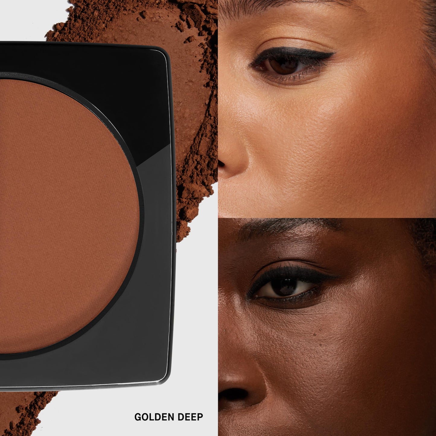 Bobbi Brown Bronzing Powder | Skin-Warming Matte Bronzer Powder for Natural-Looking Warmth, 0.32 Ounce, Golden Deep