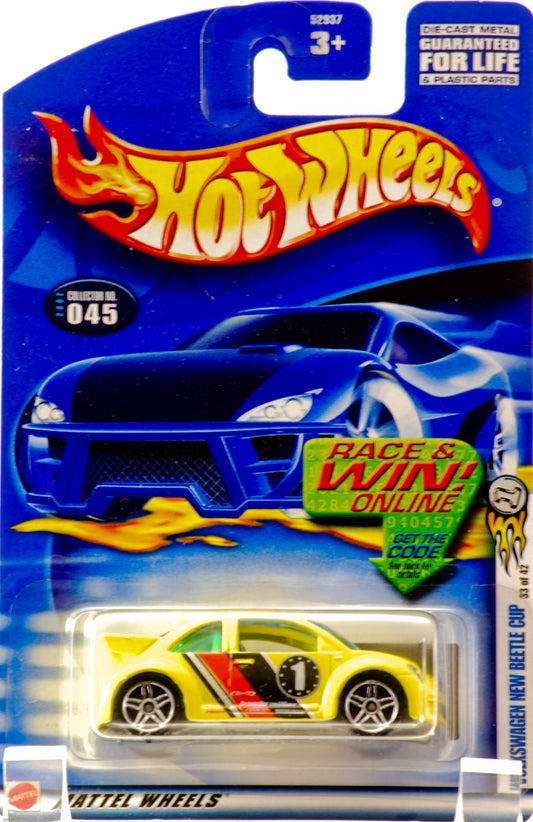 Hot Wheels 2002-045 First Editions Volkswagen New Beetle Cup 1:64 Scale