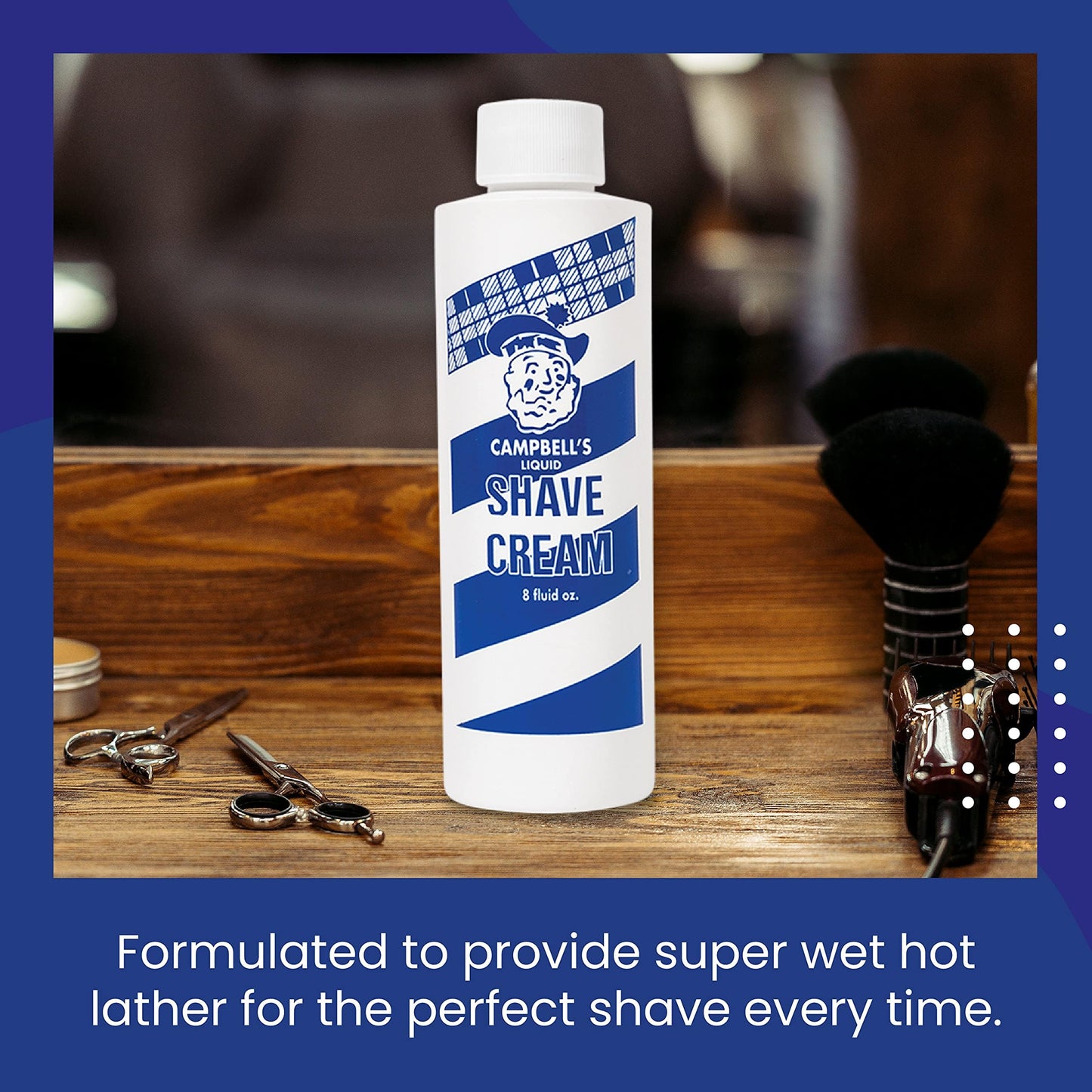 Campbell's Liquid Shave Cream 8 oz for Barbers, Pack of 24 Beauty and Personal Care Campbell's