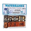 WaterBandz - Stay Hydrated: Elastic Fabric Bands Make your Daily Water Intake Simple and Fun! Universal size for Water Bottles, Cups, and Glasses