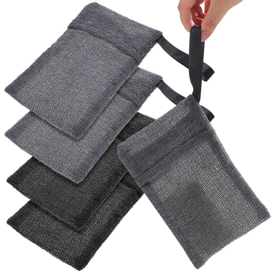 Didiseaon 4Pcs Soap Pocket Exfoliating Soap Saver Pouch Foaming for Bath Shower Exfoliating Body Scrubber Sponge Beauty and Personal Care Didiseaon