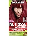 Garnier Nutrisse Ultra Color Nourishing Hair Color Creme, R3 Light Intense Auburn (Packaging May Vary), Pack of 1