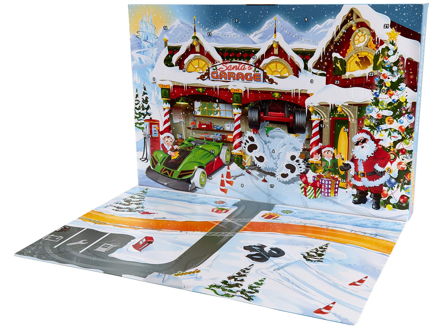 Hot Wheels Advent Calendar 24 Day Holiday Surprises with Cars and Accessories Ages 3 and Older