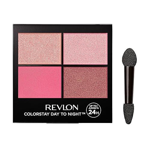 REVLON ColorStay Day to Night Eyeshadow Quad, Longwear Shadow Palette with Transitional Shades and Buttery Soft Feel, Crease & Smudge Proof, 565