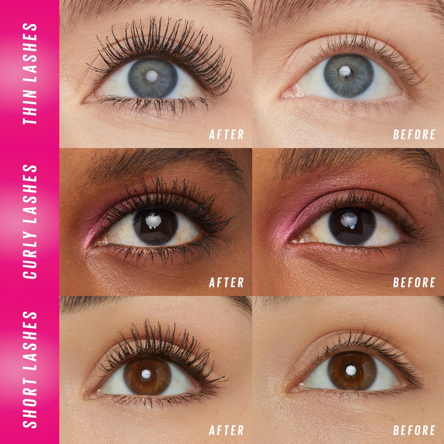 Maybelline Lash Sensational Firework Washable Mascara, Lengthening & Volumizing Mascara for up to 24HR wear, Blackest Black, 1 Count