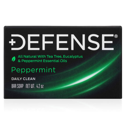 Defense Soap All Natural Peppermint Bar Soap for Men | Made by Wrestlers with Tea Tree Oil & Eucalyptus Oil to Promote Healthy Skin Beauty & Personal Care Defense Soap