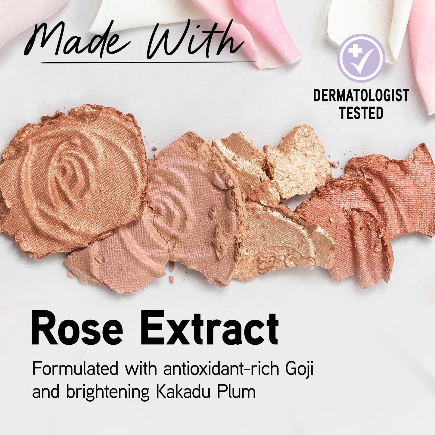 Physicians Formula Rosé All Day Highlighter Blush Face Powder, Shimmer Petal Glow, Pink Soft Petal, Dermatologist Tested, Clinicially Tested