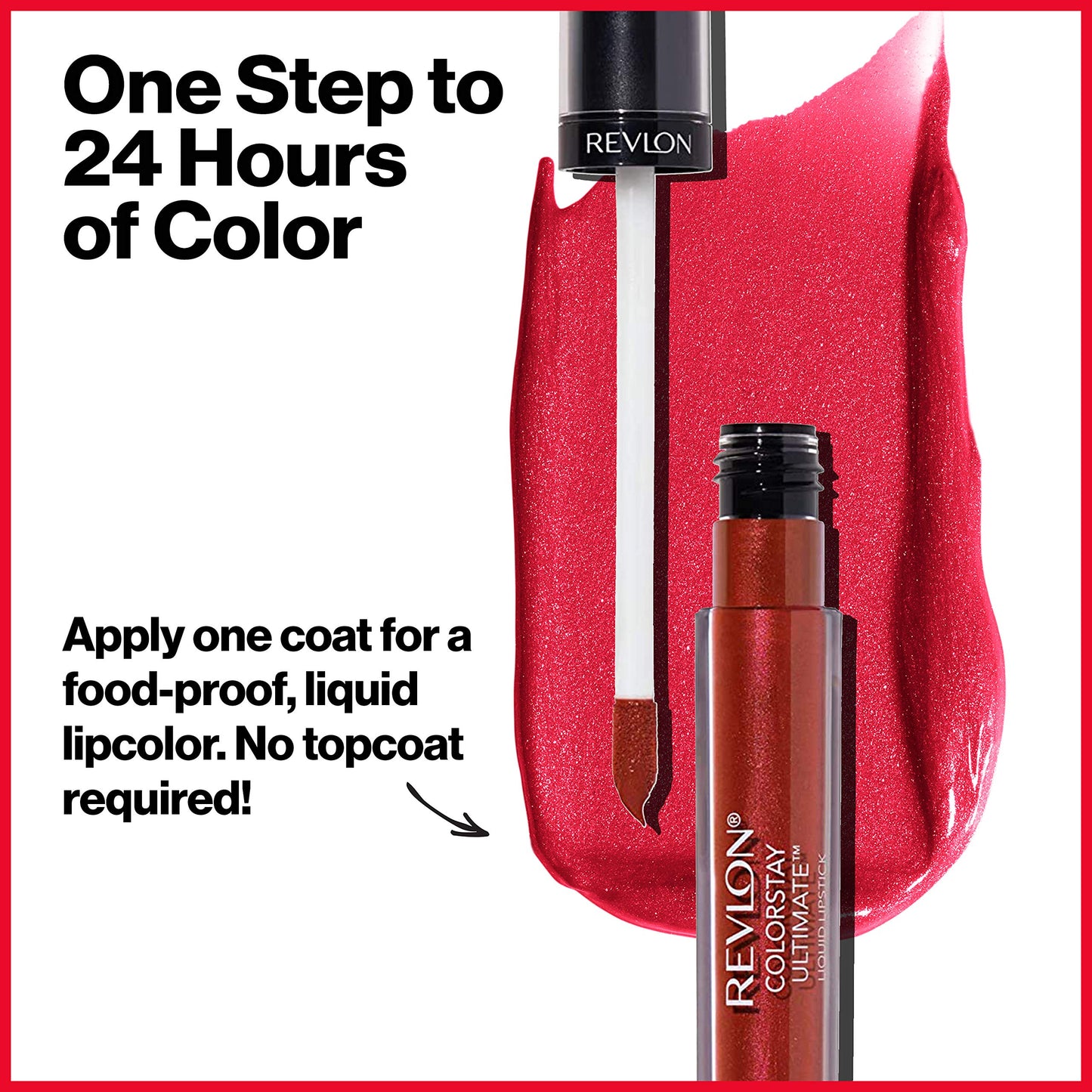 REVLON ColorStay Ultimate Liquid Lipstick, Longwear Rich Lip Colors, Wears for Up to 24 Hours, Satin Finish, 080 Vigorous Violet, 0.1 fl oz (Pack Beauty and Personal Care REVLON