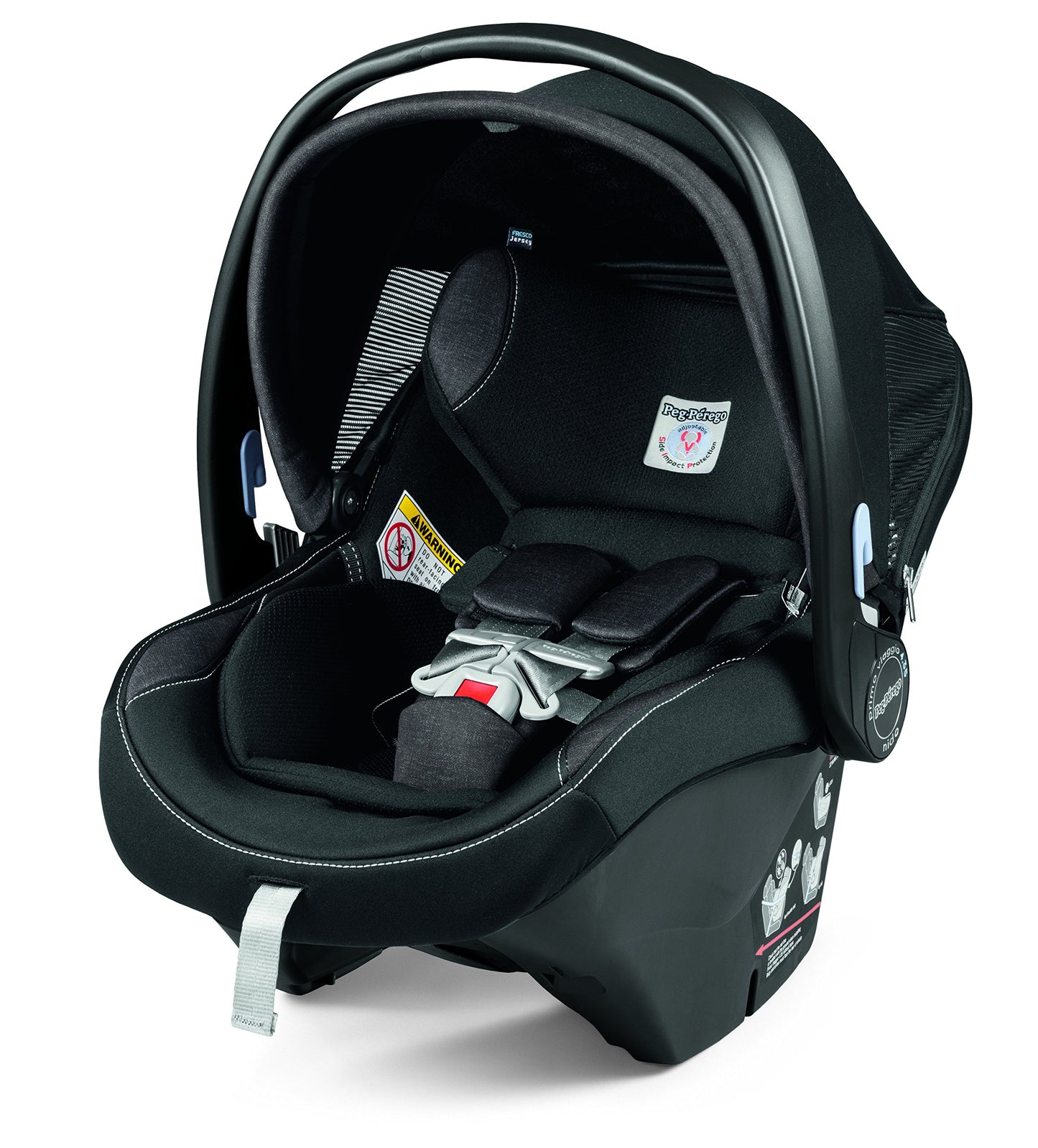 Peg Perego Ypsi Travel System - Includes Ypsi Lightweight Reversible Stroller and Primo Viaggio 4-35 Nido Infant Car Seat - Made in Italy - Onyx…