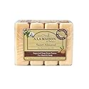 A LA MAISON Sweet Almond Bar Soap - Triple French Milled Unscented Natural Moisturizing Hand Soap Bar (4 Bars of Soap, 3.5 oz)