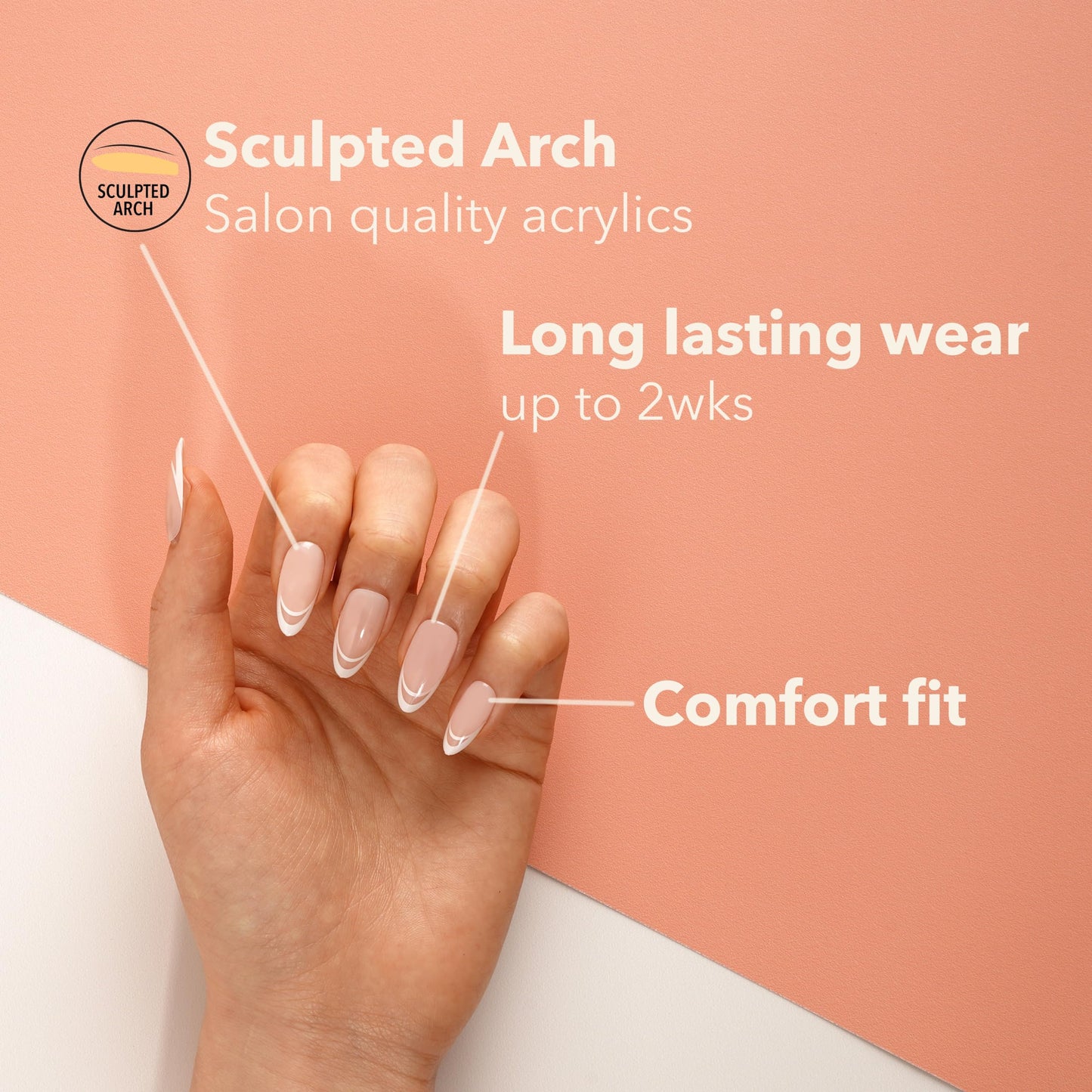 MOOD: TOO CLASSY Press On Nails - Proposal | Trendy Medium Almond Shape | Salon Acrylic Finish, Kit Includes 30 Nail Tips, Mini Glue, Adhesive Tabs Beauty & Personal Care EBIN NEW YORK