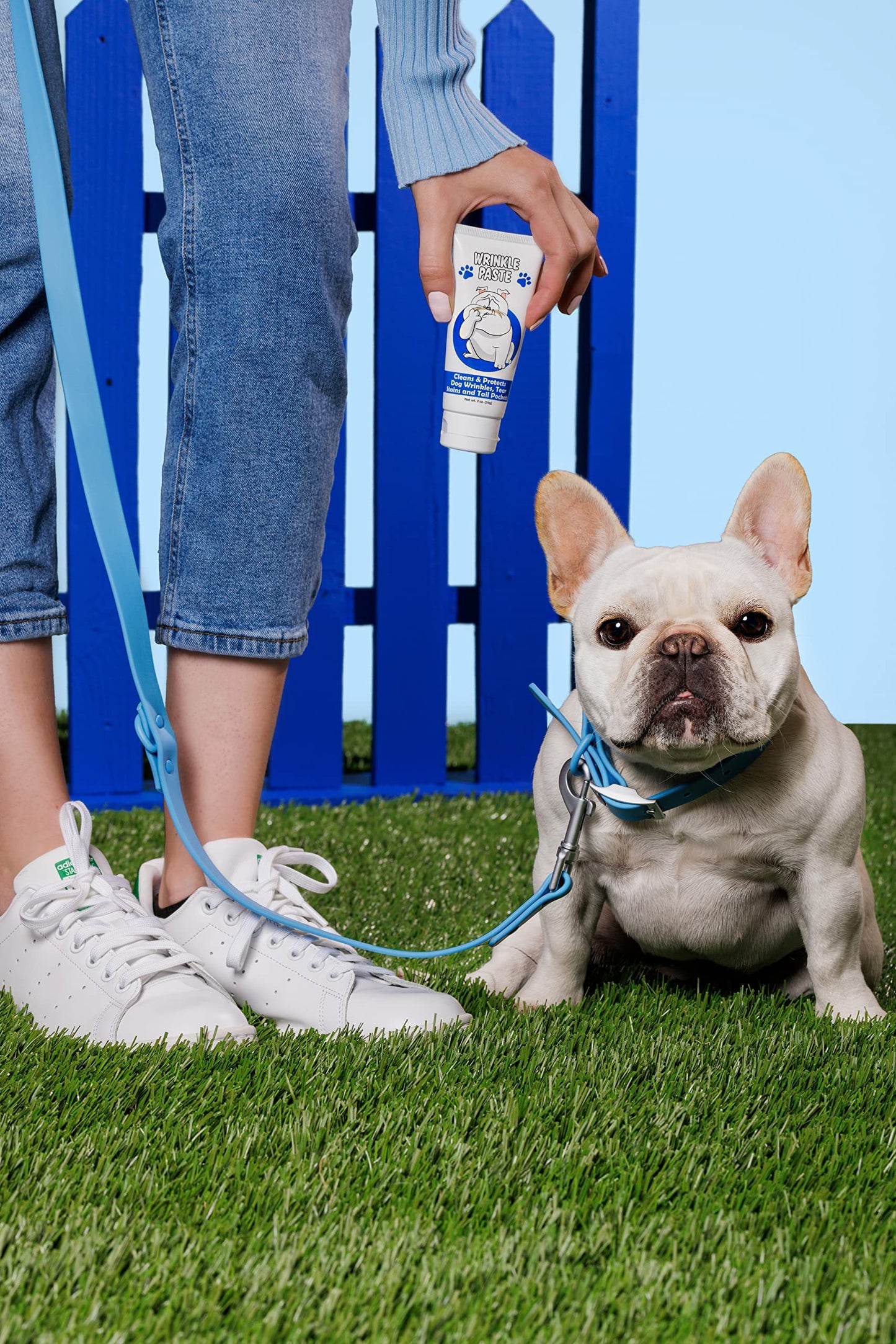 Squishface Wrinkle Paste – 2 Oz Cream for Bulldogs, Pugs & French Bulldogs – Cleans Wrinkles, Tail Pockets, Paws & Removes Tear Stains, Anti-Itch
