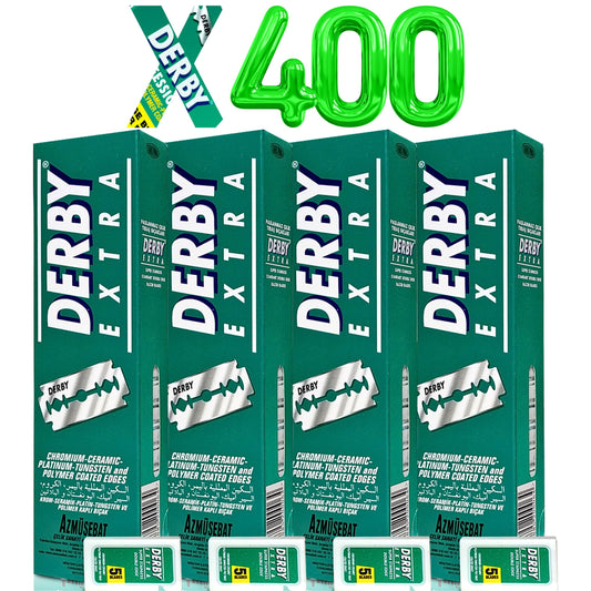 400 "Derby Extra Professional" Double Edge Razor Blades for straight razor (400) Beauty and Personal Care the shave factory