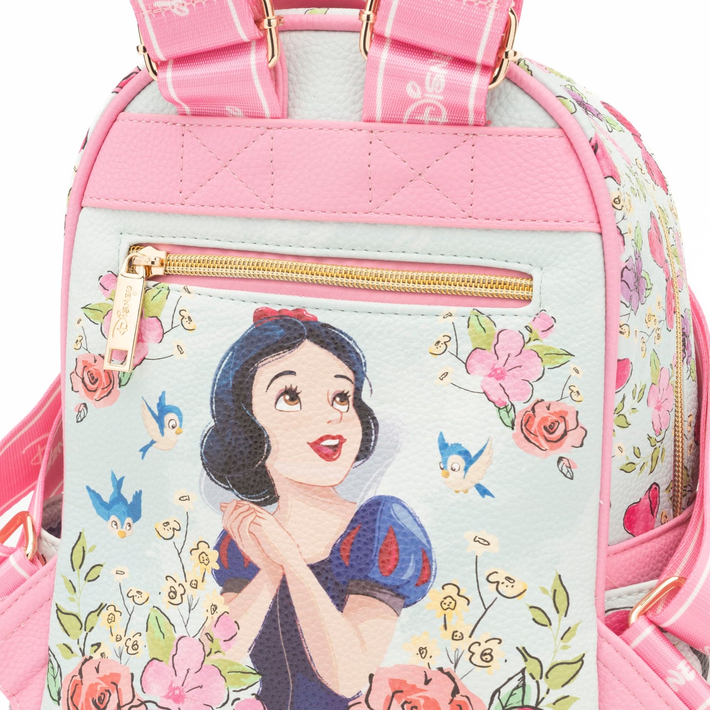 Wondapop - Snow White 11"" Vegan Leather Fashion Mini Backpack, Pink