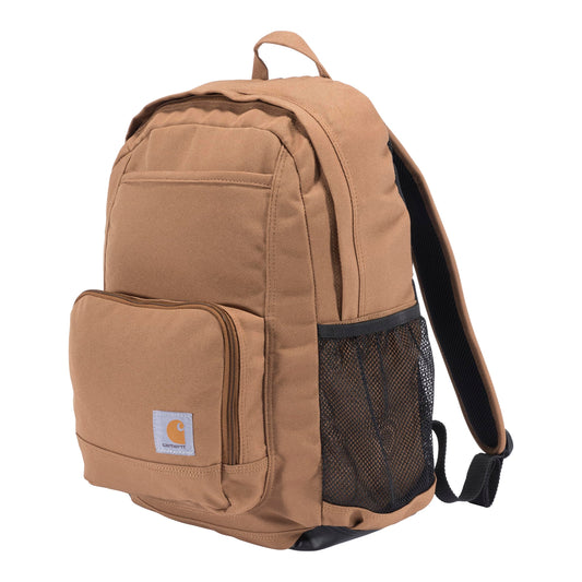 Carhartt 23L Single-Compartment Backpack, Durable Pack with Laptop Sleeve and Duravax Abrasion Resistant Base, Carhartt Brown