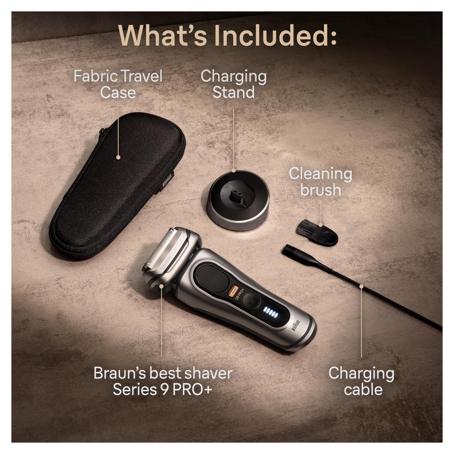 Braun Series 9 PRO+ Electric Razor for Men, 5 Pro Shave Elements & Precision Long Hair Trimmer, 6in1 SmartCare Center, Wet & Dry Electric Shaver Beauty and Personal Care Braun