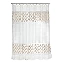 Popular Bath Shower Curtain, Seraphina Collection, 70" x 72", Ivory