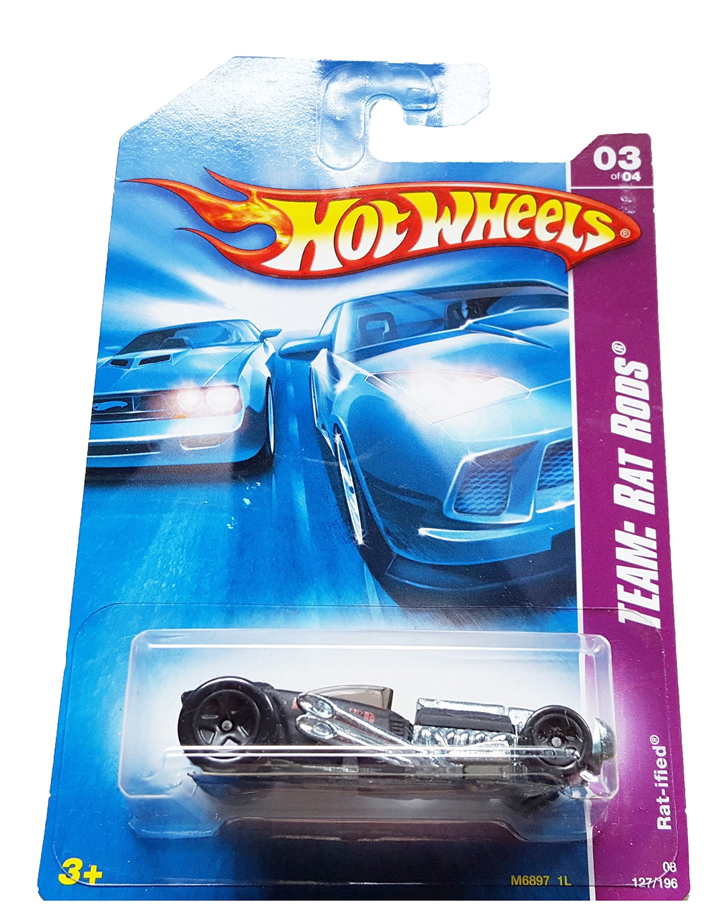 Hot Wheels 2008 127 Team: Rat Rods 3 of 4 Rat-ified 3/4 1:64 Scale