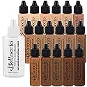 Belloccio Master Set Of All 17 Foundation Shades of Belloccio's Professional Cosmetic Airbrush Makeup, 1/2 oz. Bottles plus a 2 oz. Moisturizing