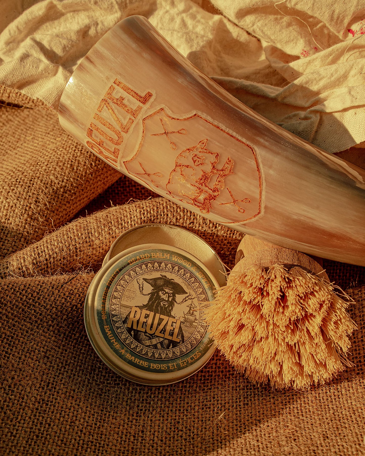 Reuzel Beard Balm, Wood & Spice, Masculine Scent, 1.3 oz