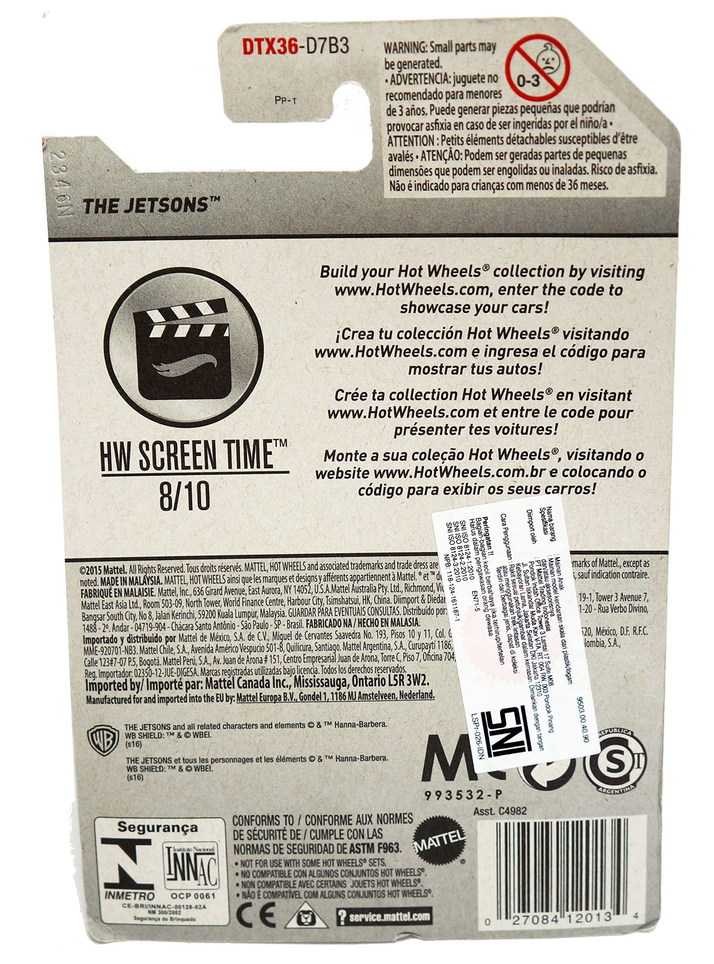 Hot Wheels, 2014 The Jetsons Capsule Car #90/250