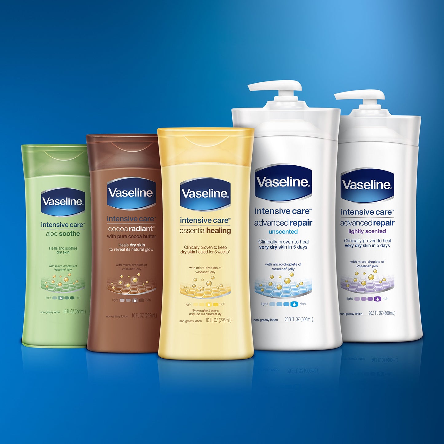 Vaseline Intensive Care Lotion, Aloe Soothe, 20.3 Fl Oz (Pack of 3)