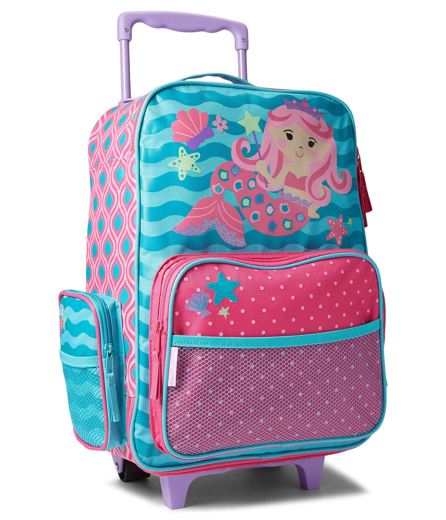 Stephen Joseph Kids Classic Rolling Luggage, Kids Luggage, Toddler Rolling Travel Carry On, Kids Suitcase with wheels,