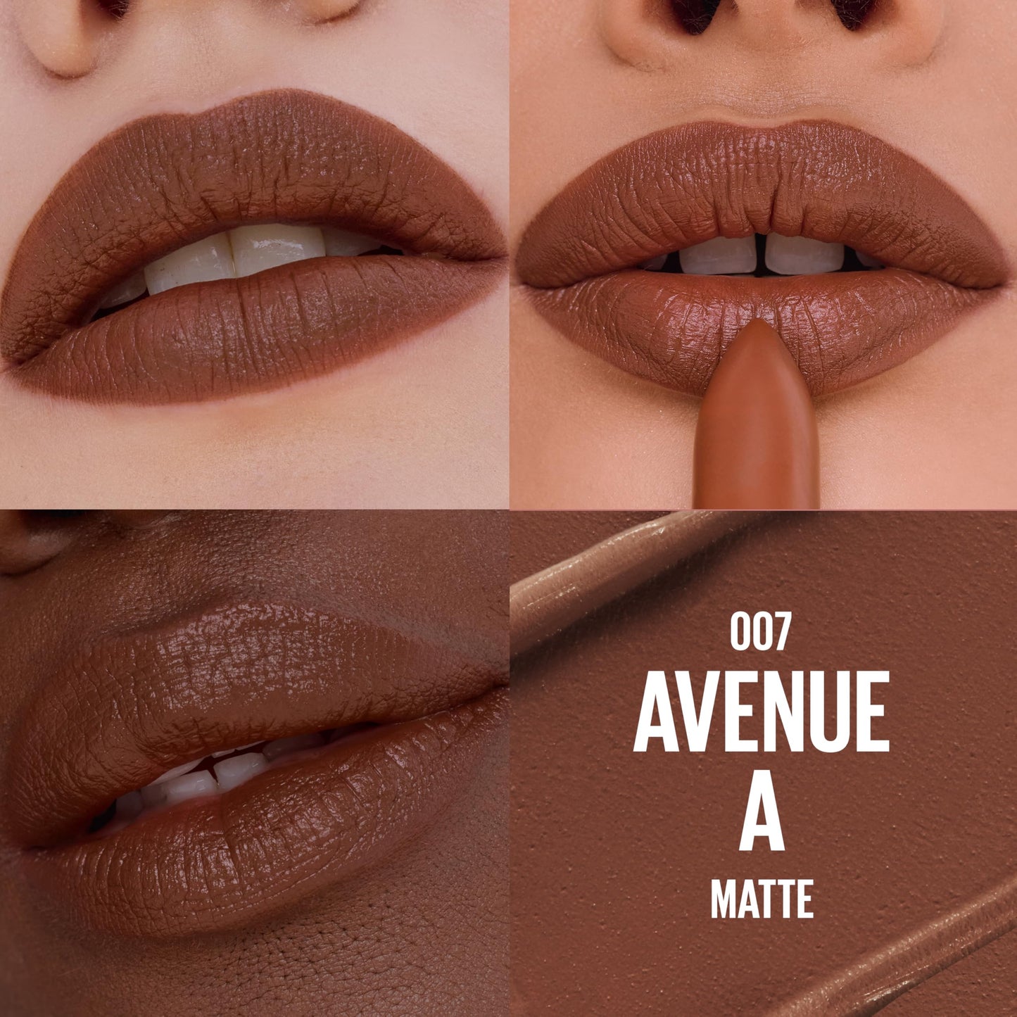 MAYBELLINE Serum Lipstick, Hydrating Lip Makeup with 8HRs of Lip Plumping Moisture with Hyaluronic Acid + Oil Blend, Avenue A (Deep Chocolate Brown