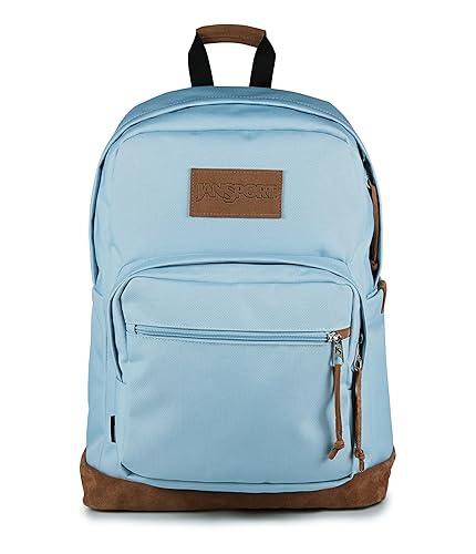 JanSport Right Pack Premium Backpack - Daypack with 15" Laptop Sleeve, Main Compartment, Water Bottle Pocket, Blue Dusk