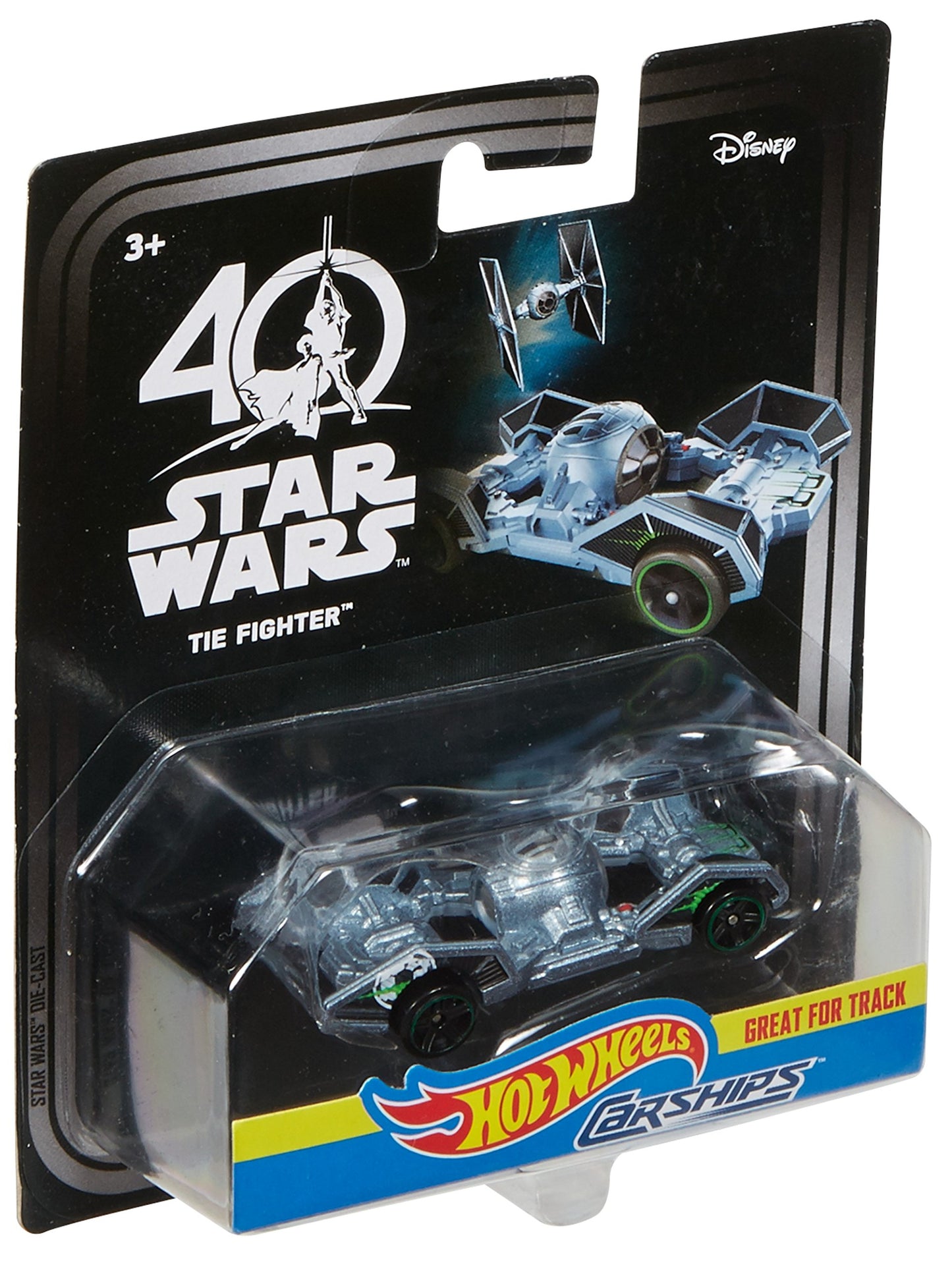 Hot Wheels Star Wars Carships 40th Anniversary Tie Fighter Vehicle