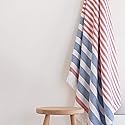 Luzia Striped Peshtemal Multi-Use Towel - Beach, Pool and Bathroom (Single, 40 x 70 inches) 100% Turkish Cotton, Premium, Stylish, Soft, Absorbent…