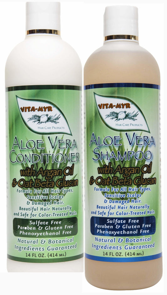 VITA-MYR Herbal Shampoo and Conditioner Set (Serene Aloe Vera)